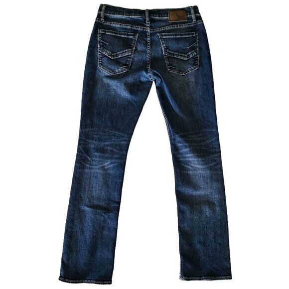 BKE Denim Men's Blue JAKE Straight Leg Denim Jeans Size 34R - Picture 2 of 13